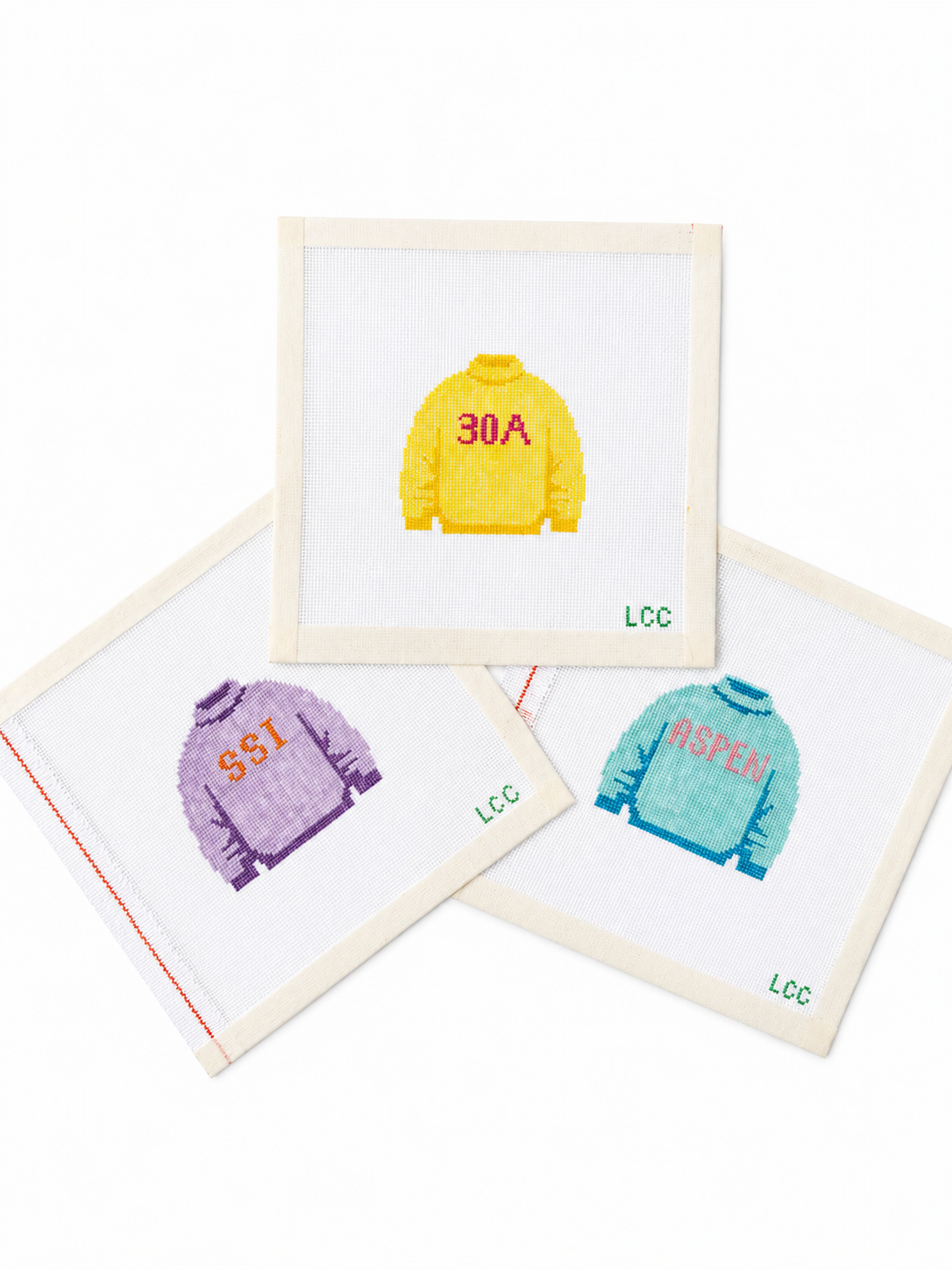 Happy Place Mockneck Needlepoint Canvas (18 Mesh)